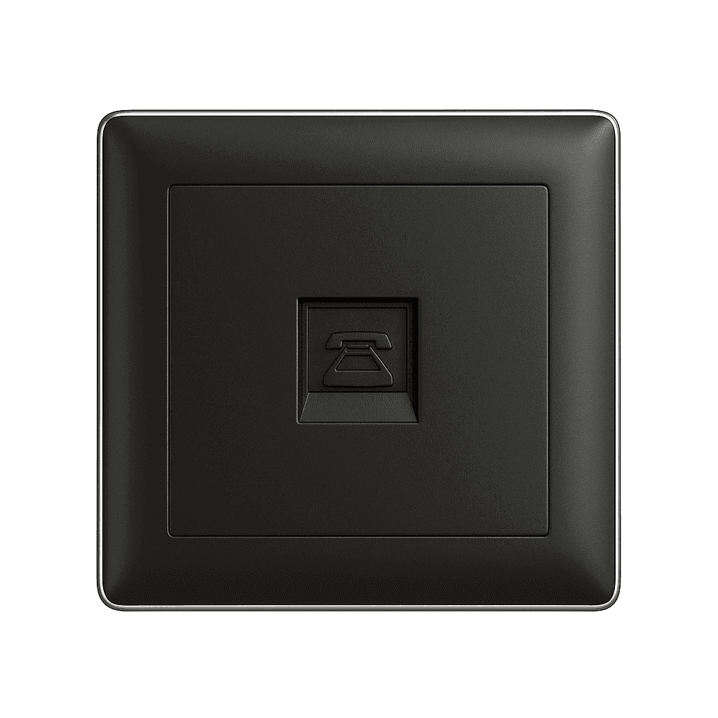 Socket Switch Telephone - (Black)