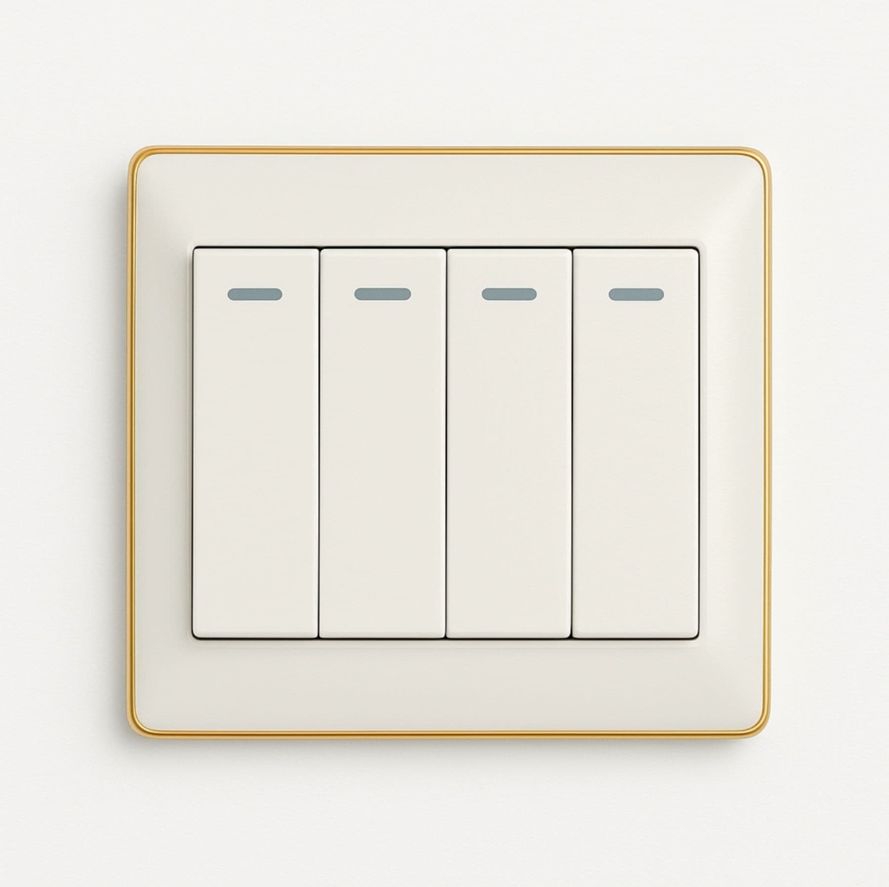 Switch outlet 4 Gang 1 Way - 13A (White)