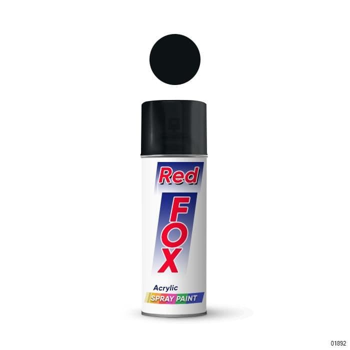 Paint Spray Flat Black 350ml REDFOX