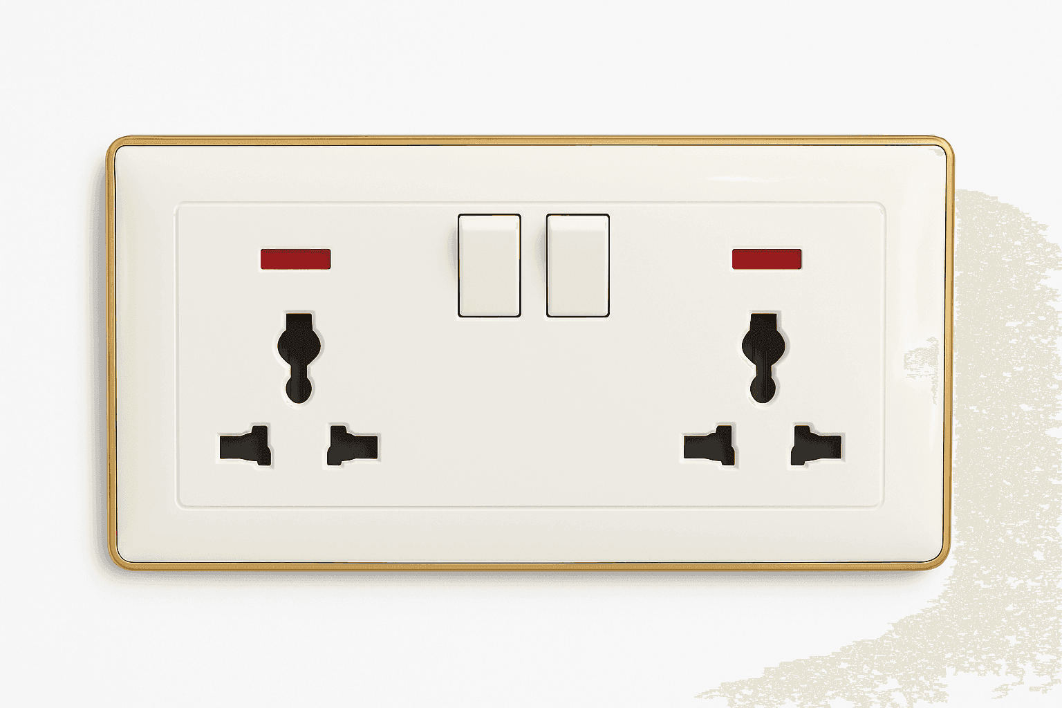Socket Switch Double - 13A (White)
