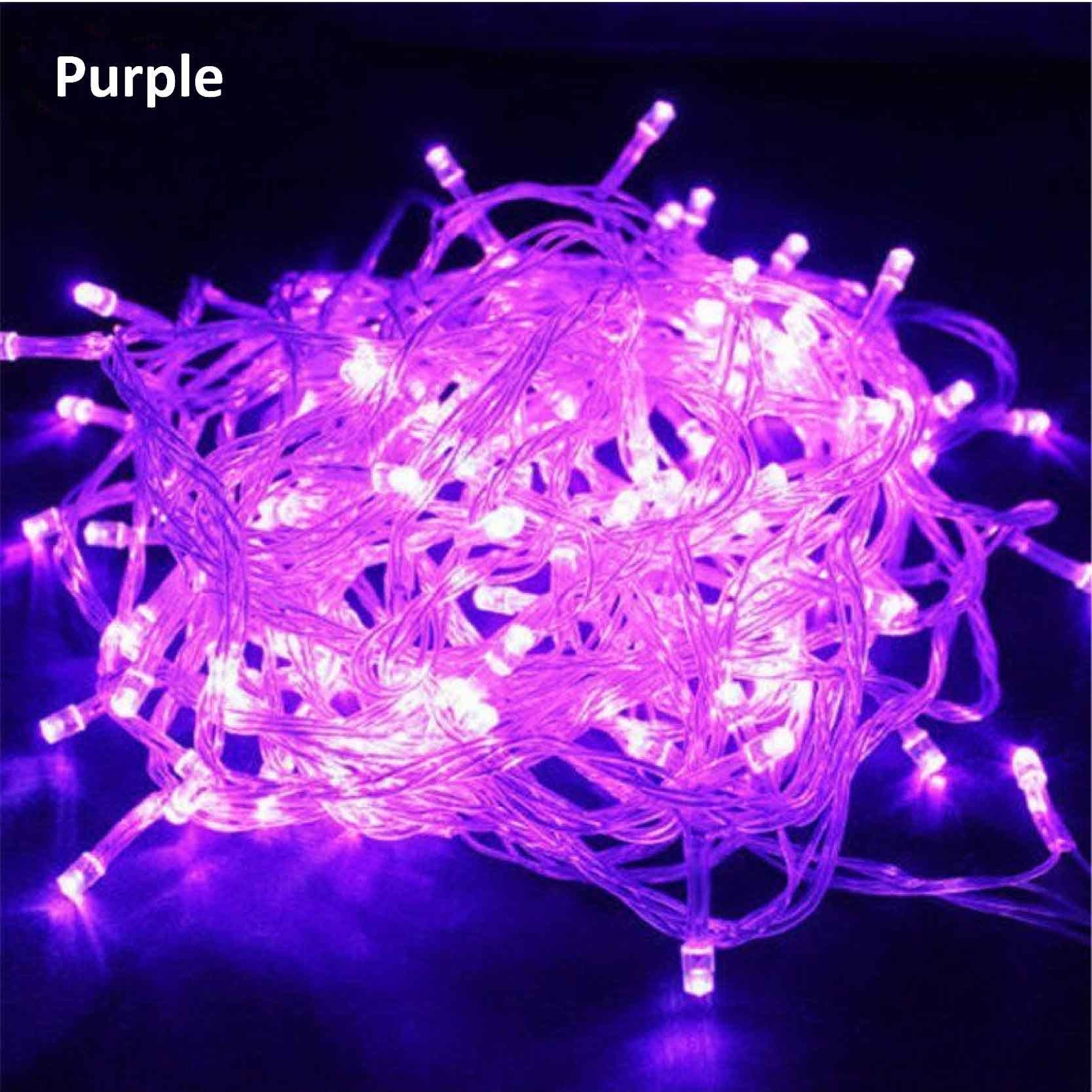 LED Fairy Light Transparent wires *10m 100LED Purple *Still model /*Waterproof