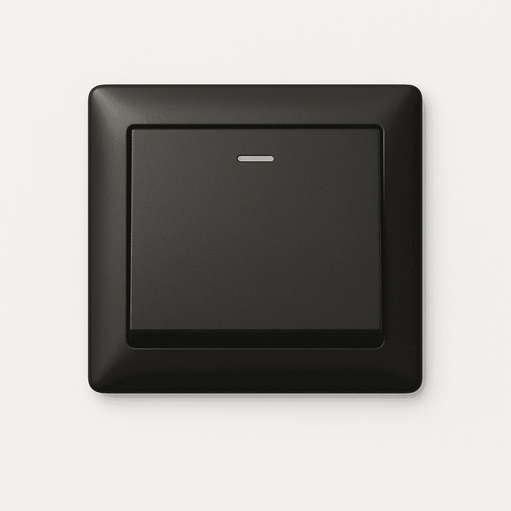 Switch outlet 1 Gang 1 Way - 13A (Black)