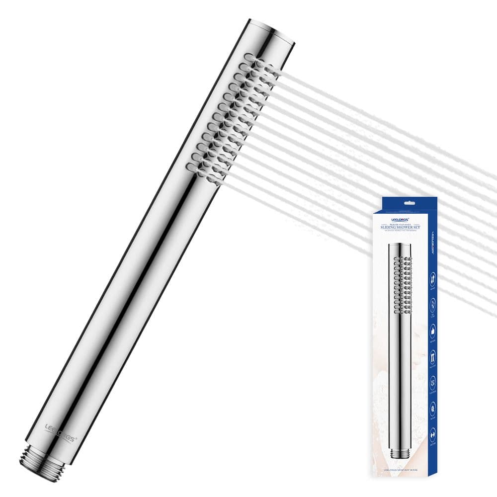 Handheld shower Head SS , chrome 2.4*22.3cm SH-1365  #EUS