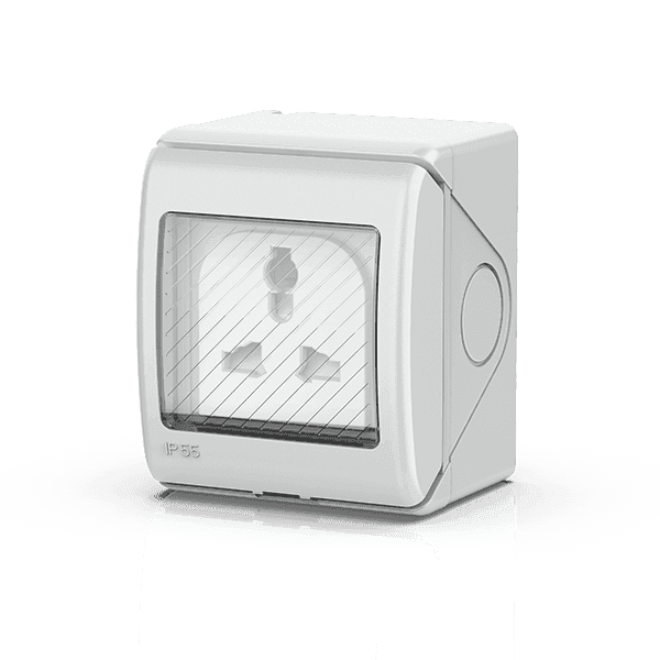 Weather proof Multi   Socket Outlet  15A 250V IP55 UKW-DS Kripal