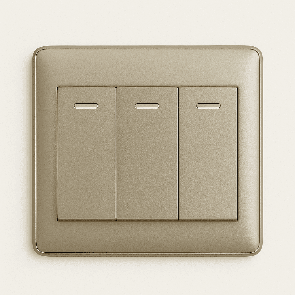 Switch outlet 3 Gang 1 - 13A (Grey)