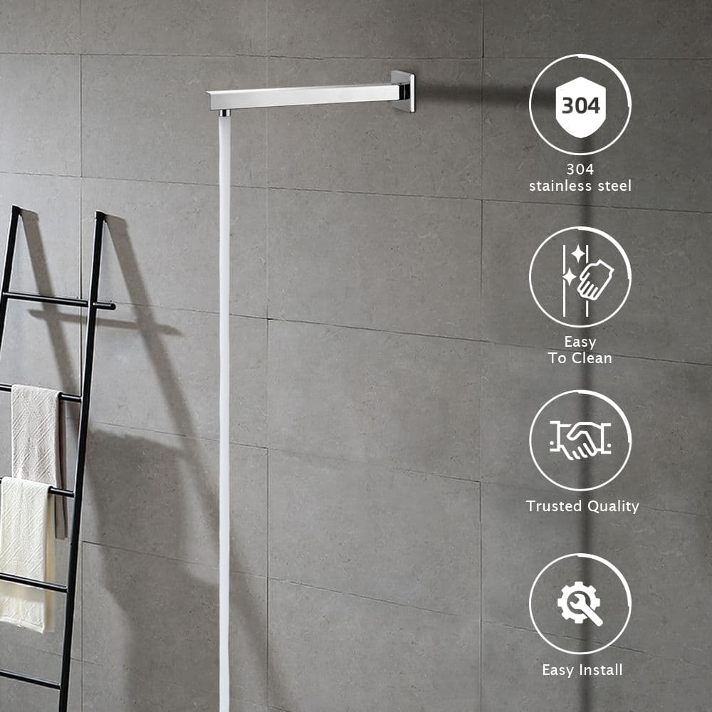 Stainless Steel shower Arm SH-7710  25*25*400mm #EUS