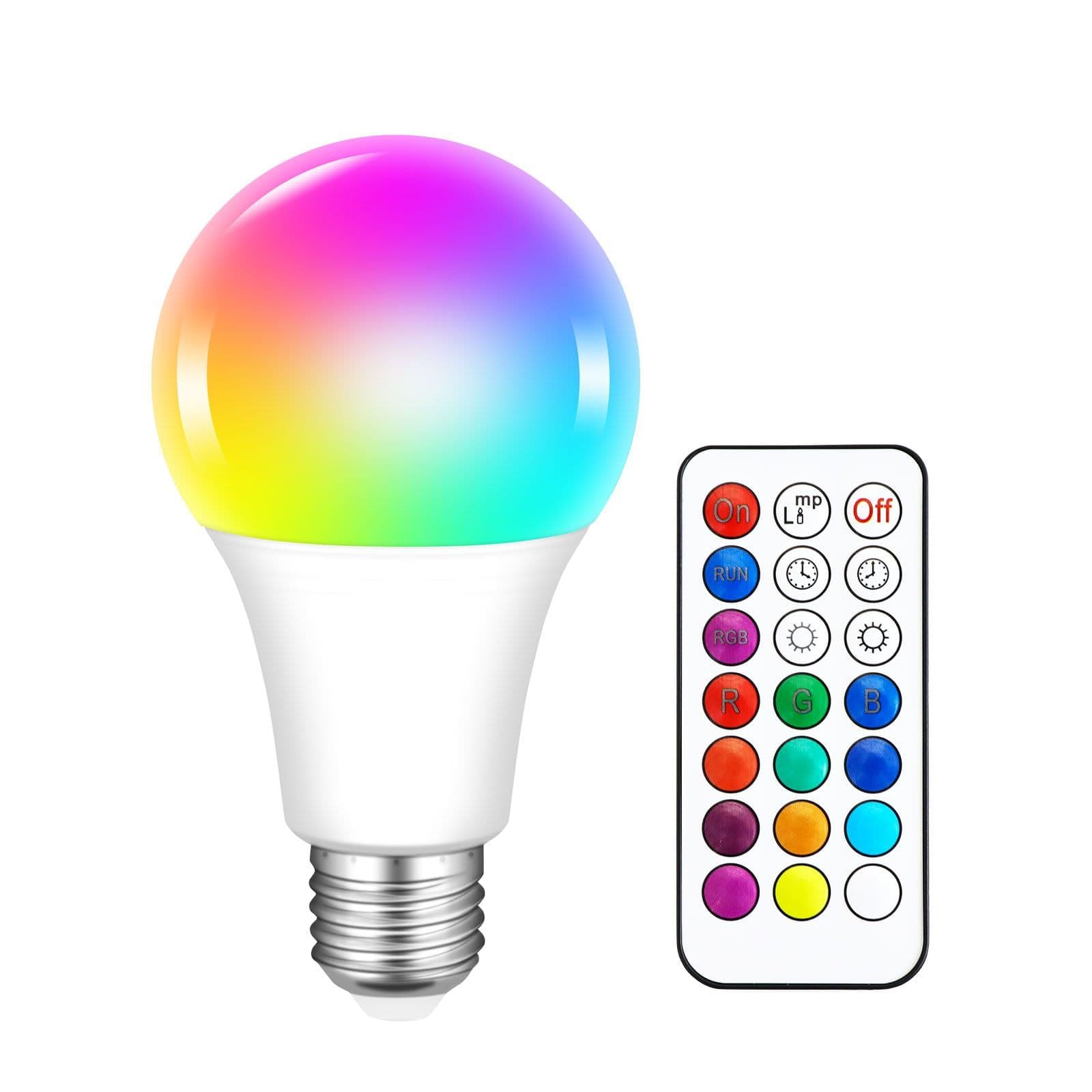 LED E27 Bulb RGB with Remote A70 10W