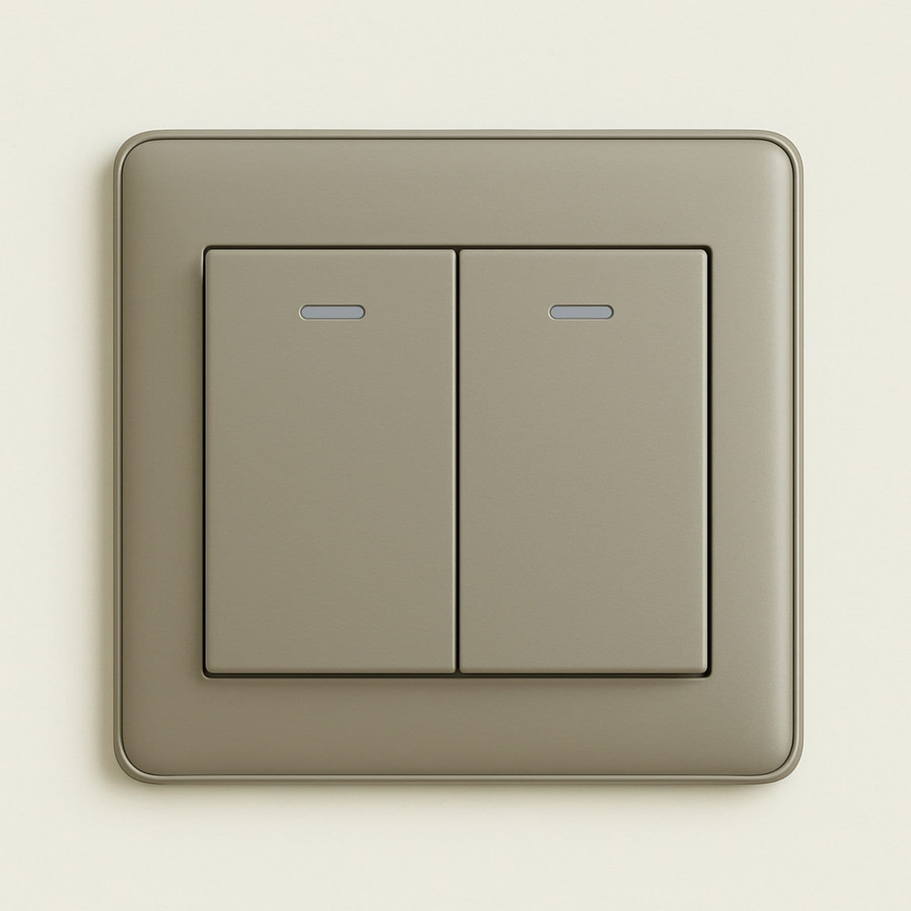 Switch outlet 2 Gang 1 Way - 13A (Grey)