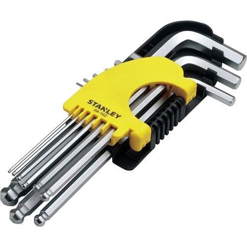 STANLEY 9 PC LONG SPHERIC-HEAD HEX KEY SET STMT94162-8